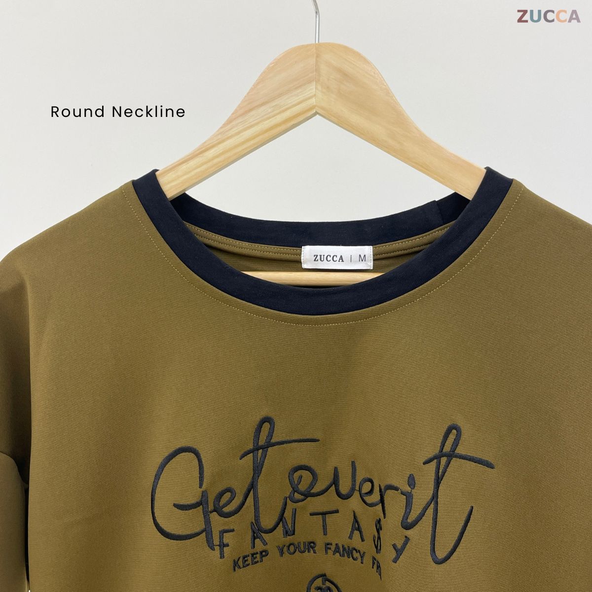 ZUCCA DELISHA LONG SLEEVE KASUAL T-SHIRT PEREMPUAN - MA088