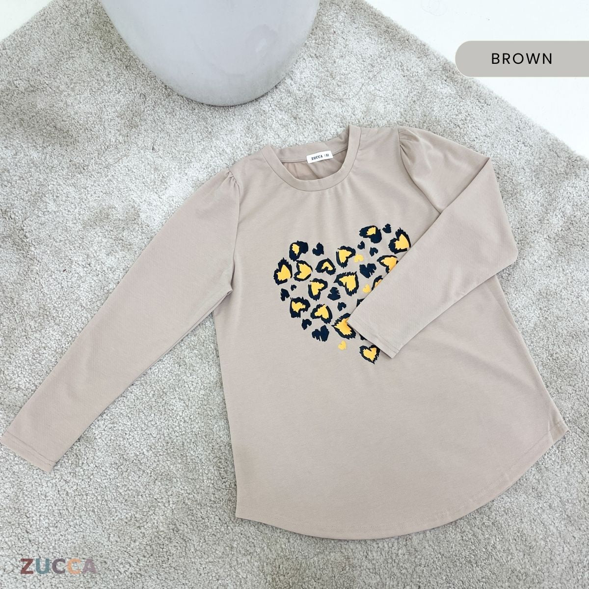 ZUCCA RAFAELA PRINTED KASUAL T-SHIRT PEREMPUAN - MA093