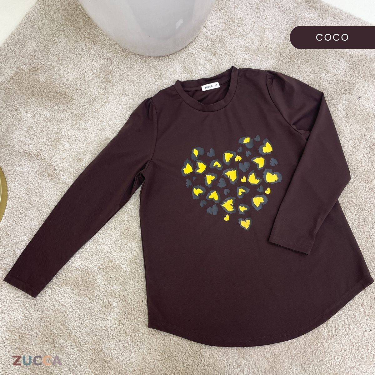 ZUCCA RAFAELA PRINTED KASUAL T-SHIRT PEREMPUAN - MA093