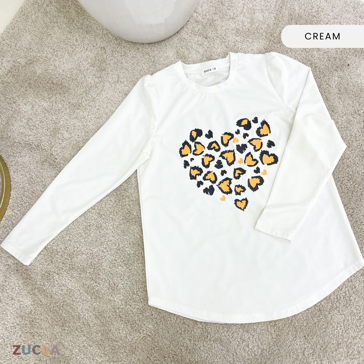 ZUCCA RAFAELA PRINTED KASUAL T-SHIRT PEREMPUAN - MA093