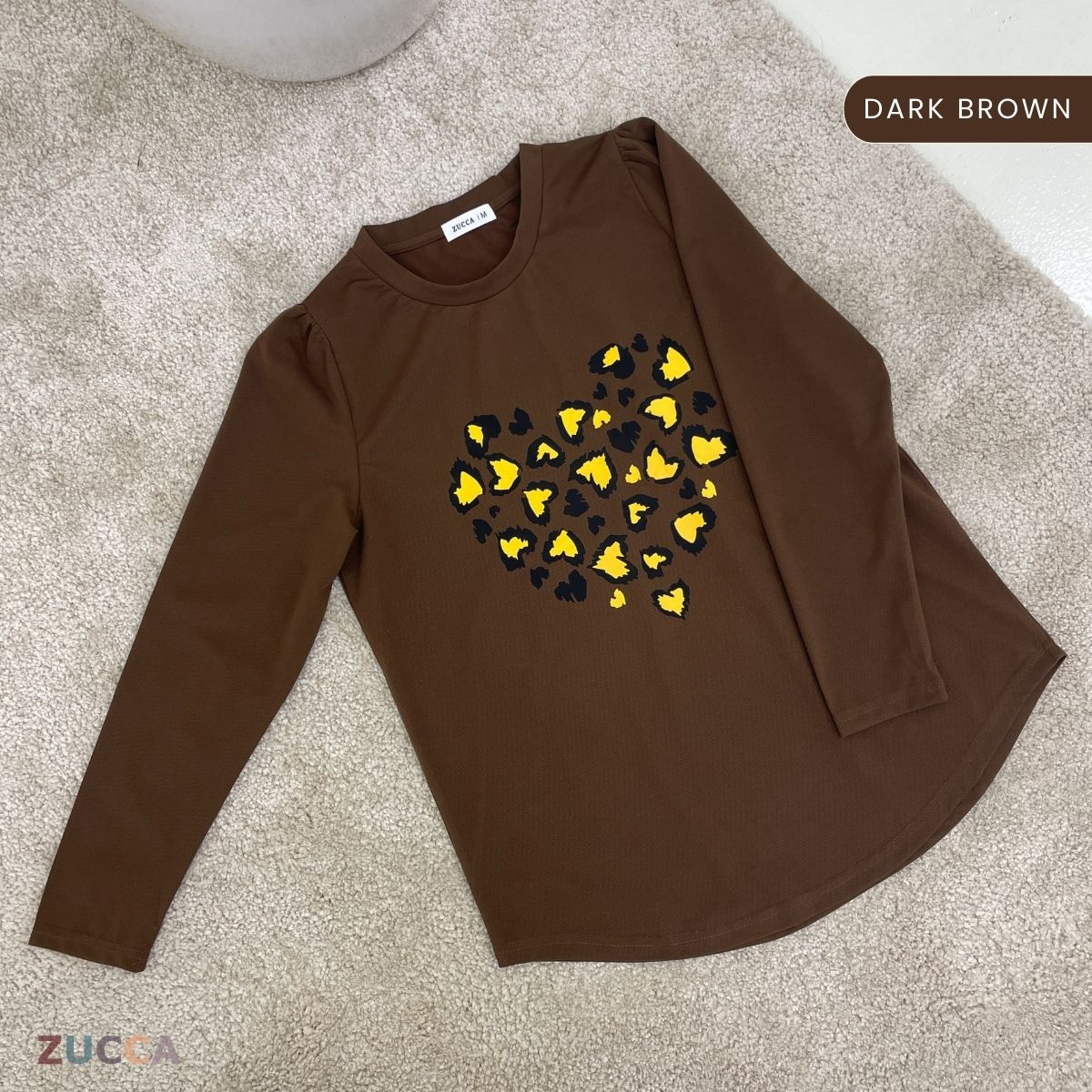 ZUCCA RAFAELA PRINTED KASUAL T-SHIRT PEREMPUAN - MA093