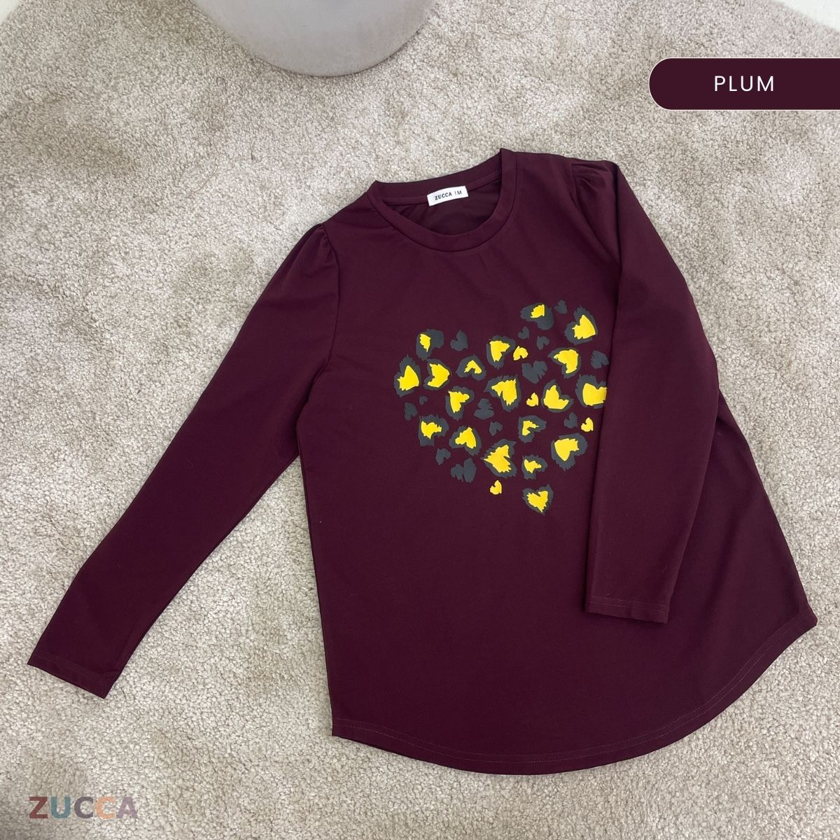 ZUCCA RAFAELA PRINTED KASUAL T-SHIRT PEREMPUAN - MA093