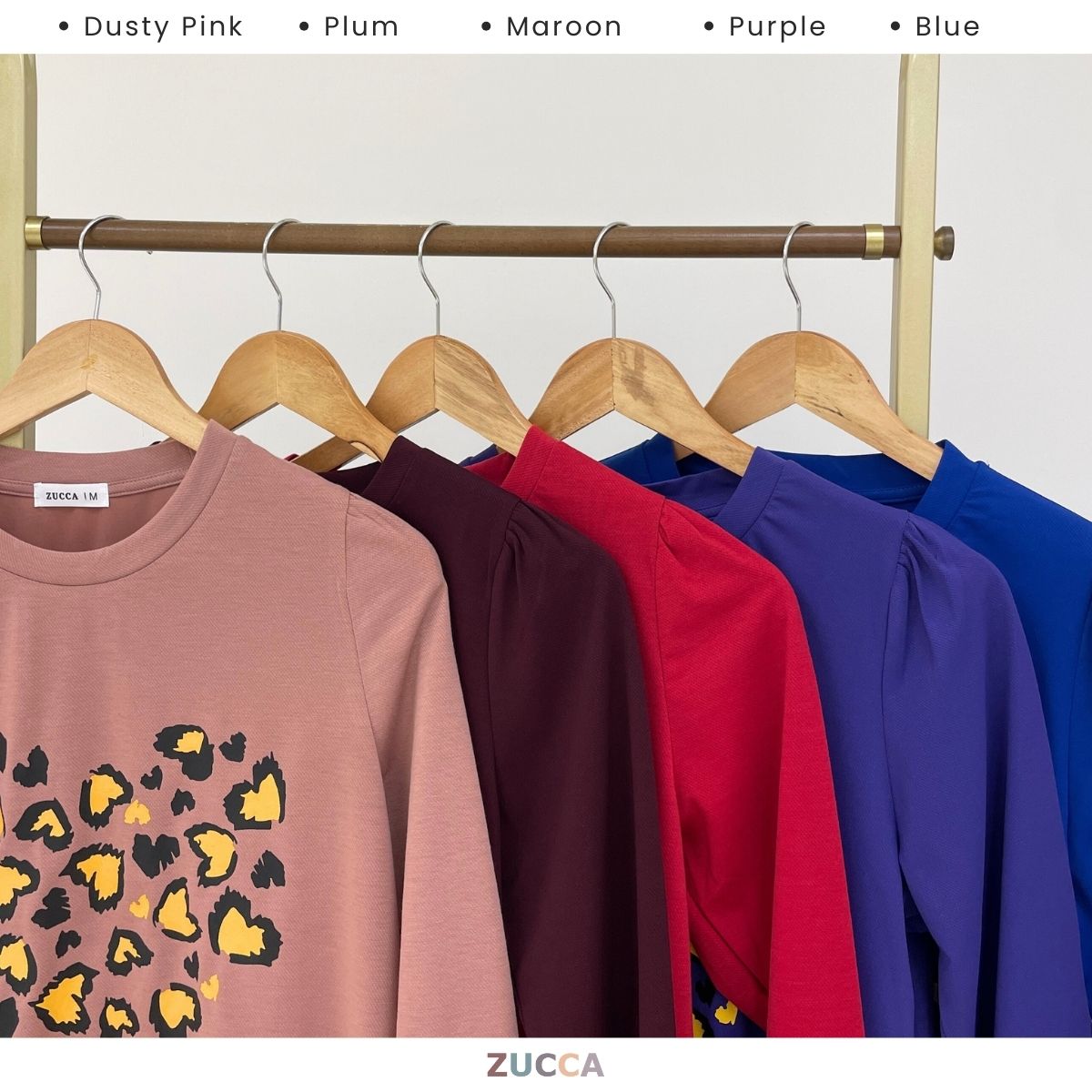 ZUCCA RAFAELA PRINTED KASUAL T-SHIRT PEREMPUAN - MA093