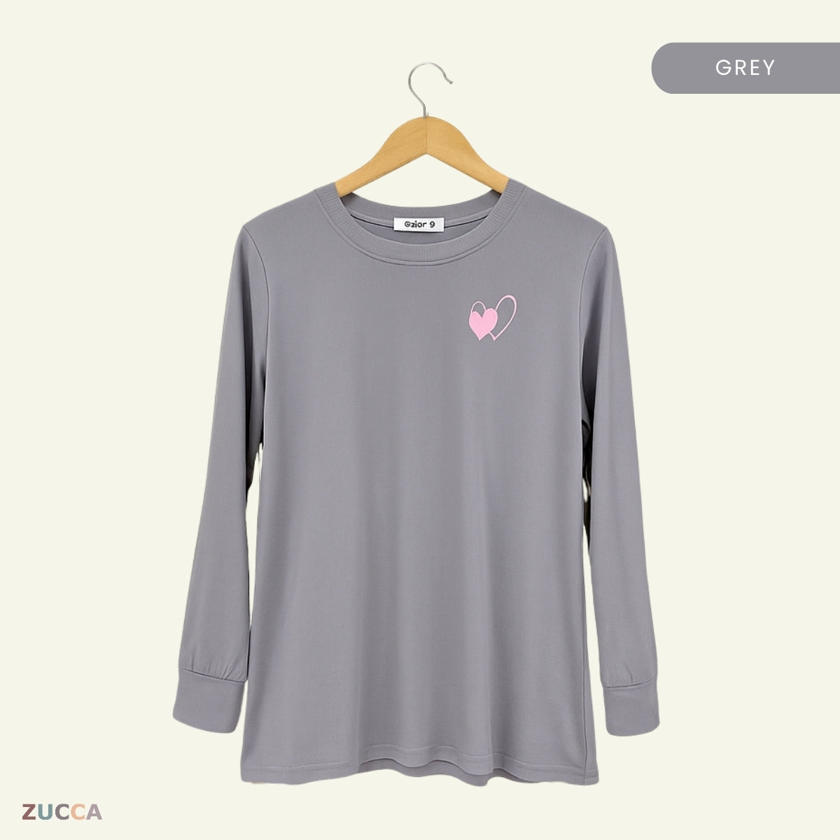 ZUCCA ARISA KASUAL LENGAN PANJANG SWEATSHIRT-MA094