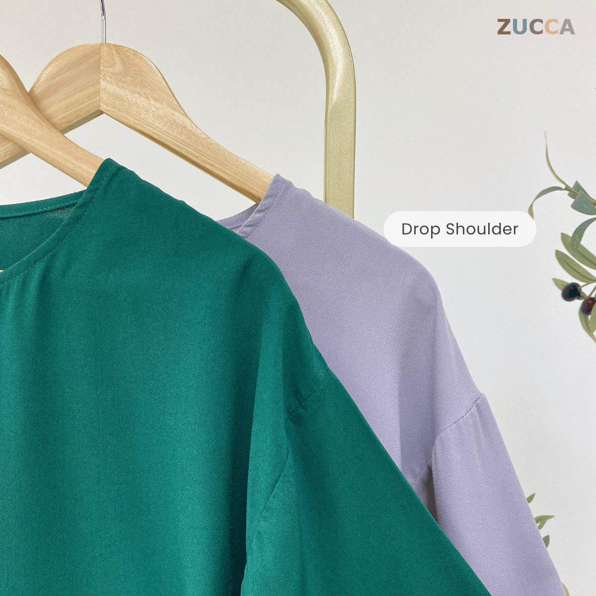 ZUCCA SUHADA FLORAL ELEGANCE EMBROIDERED BLOUSE -MA098 Blouses