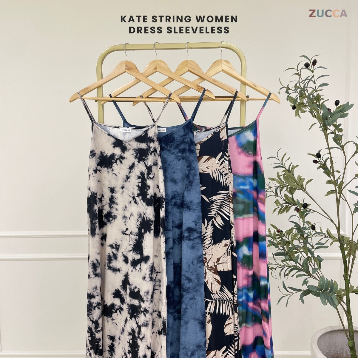 ZUCCA KATE STRING LONG DRESS PEREMPUAN SLEEVLESS - MA102