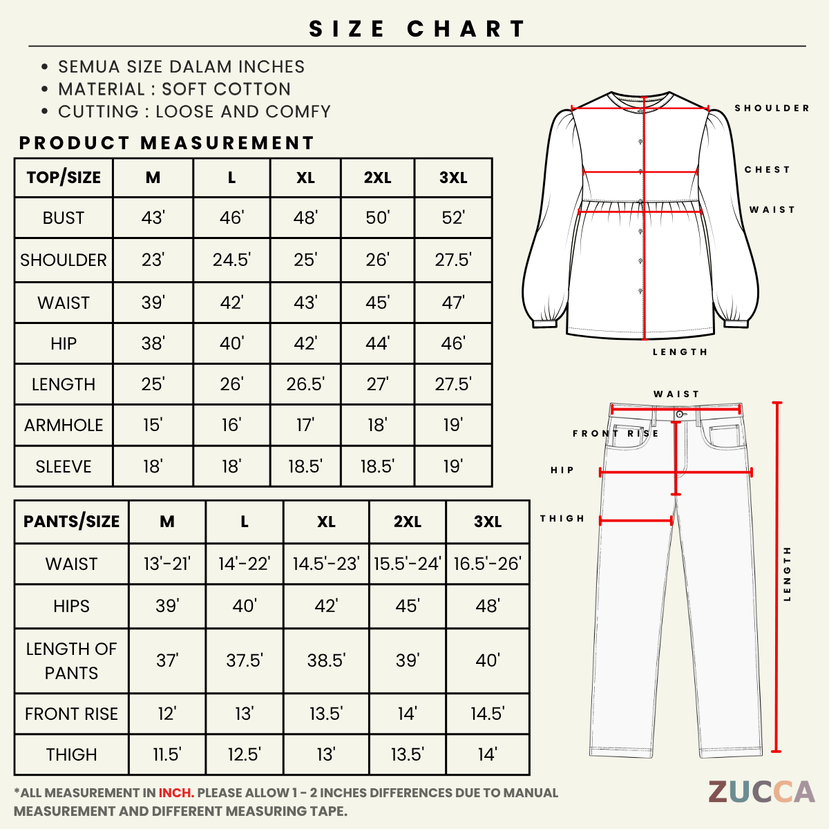 ZUCCA ZARIYAH WOMEN KASUAL SHIRT LONG SLEEVE - MA106