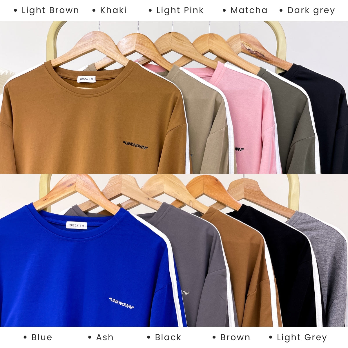 ZUCCA FINDA WOMEN KASUAL SHIRT PLAIN SHIRT LONG SLEEVE -  MA108