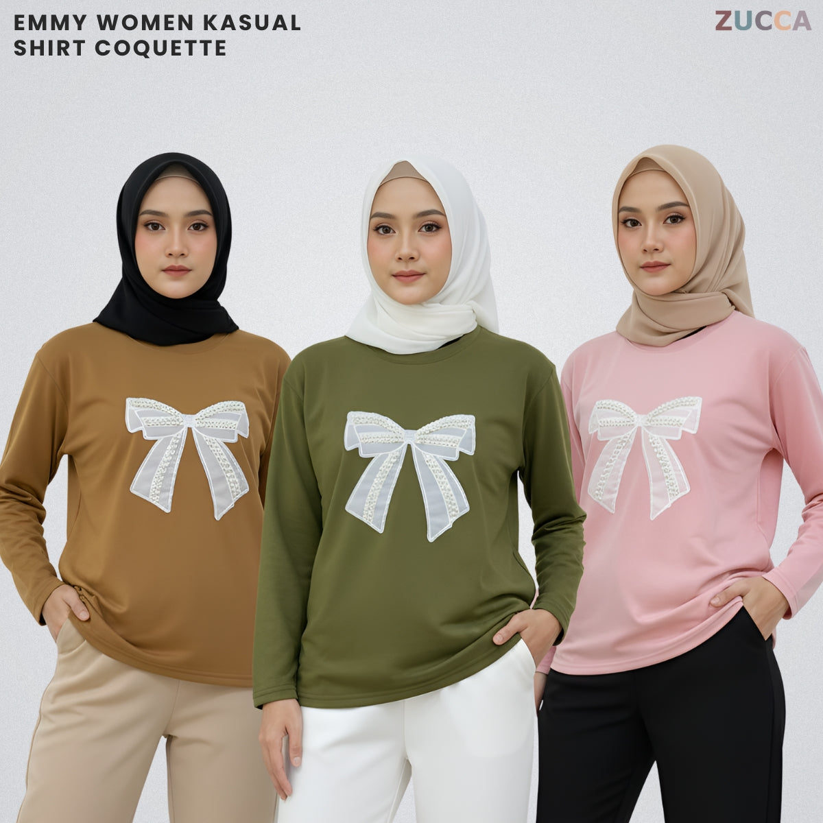 ZUCCA EMMY WOMEN KASUAL SHIRT COQUETTE LONG SLEEVE - MA110