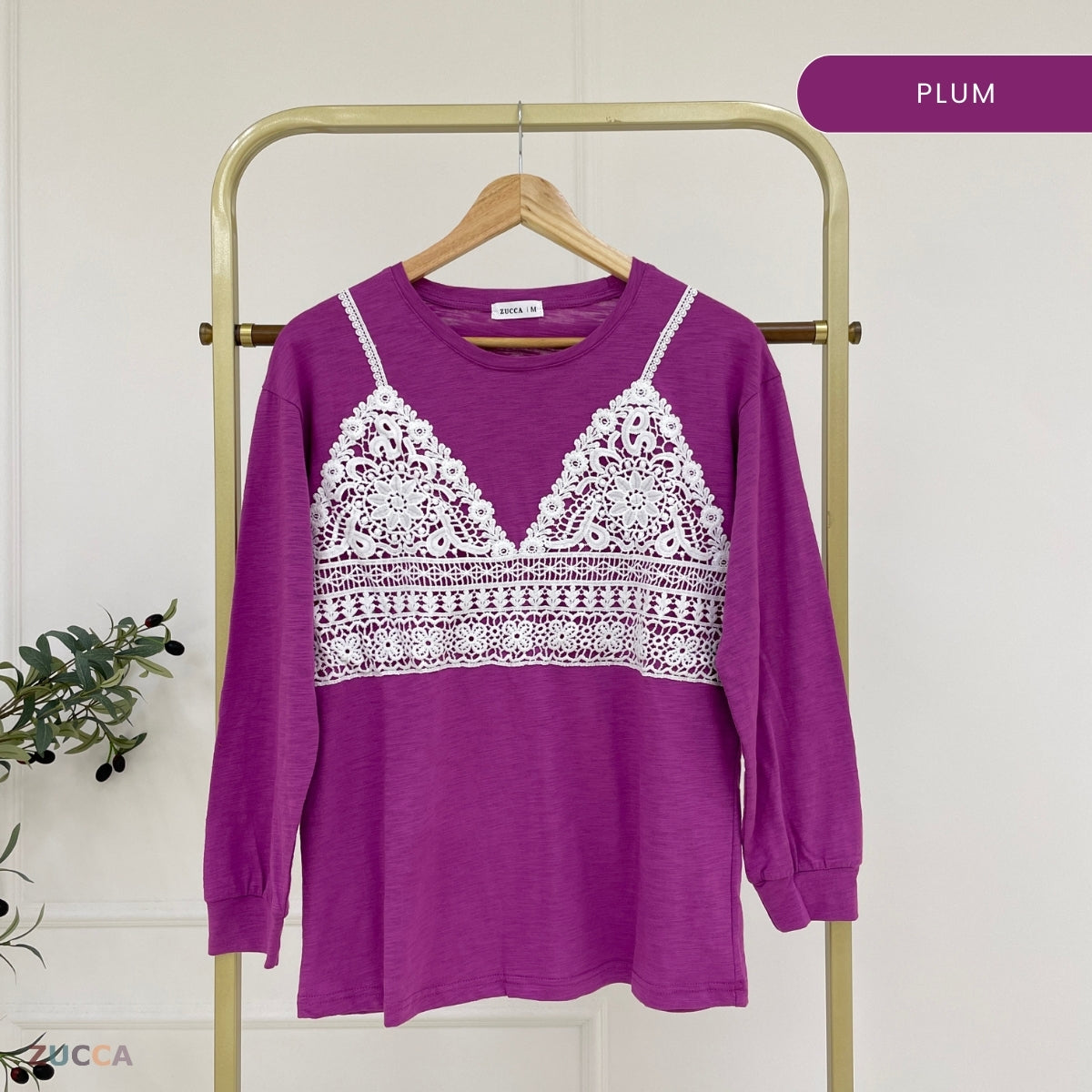 ZUCCA KISTY T-SHIRT PEREMPUAN KASUAL LONG SLEEVE - MA111