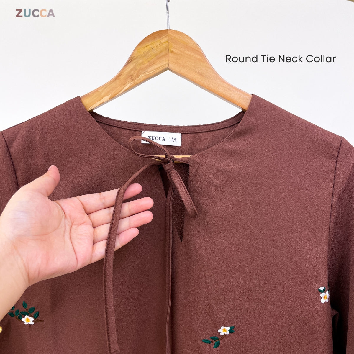 ZUCCA INTAN WOMEN KASUAL BLOUSE SULAMAN BUNGA - MA116