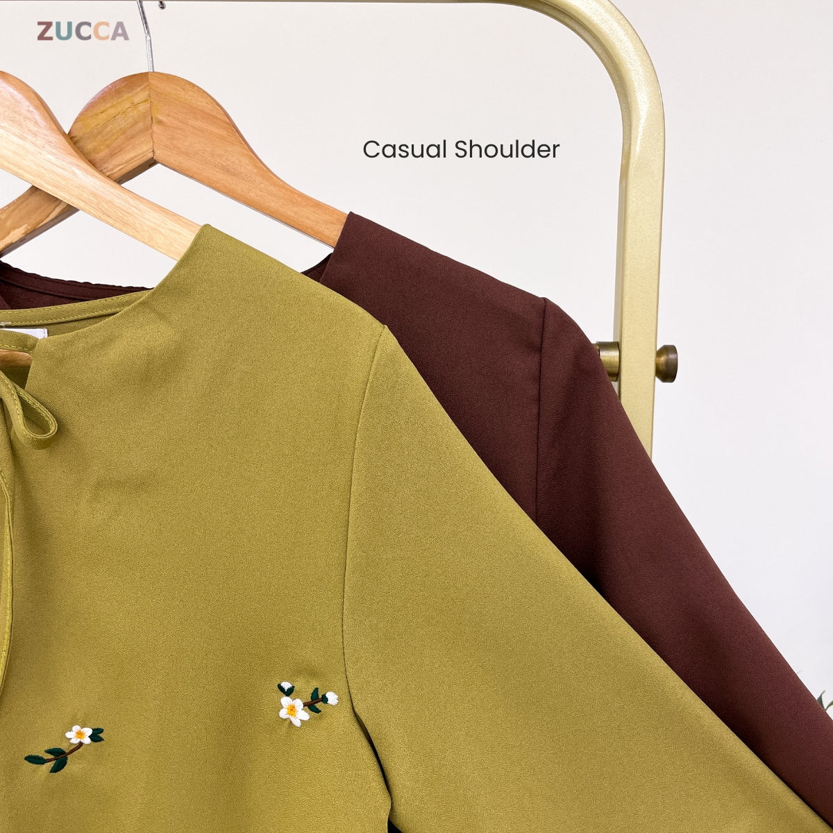 ZUCCA INTAN WOMEN KASUAL BLOUSE SULAMAN BUNGA - MA116