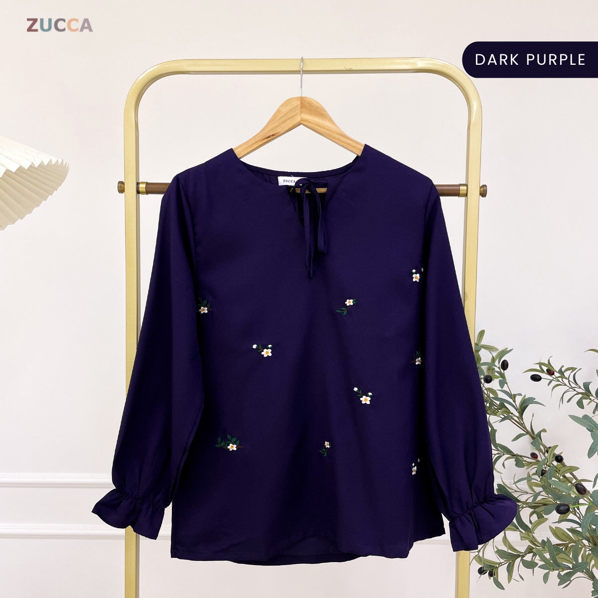 ZUCCA INTAN WOMEN KASUAL BLOUSE SULAMAN BUNGA - MA116