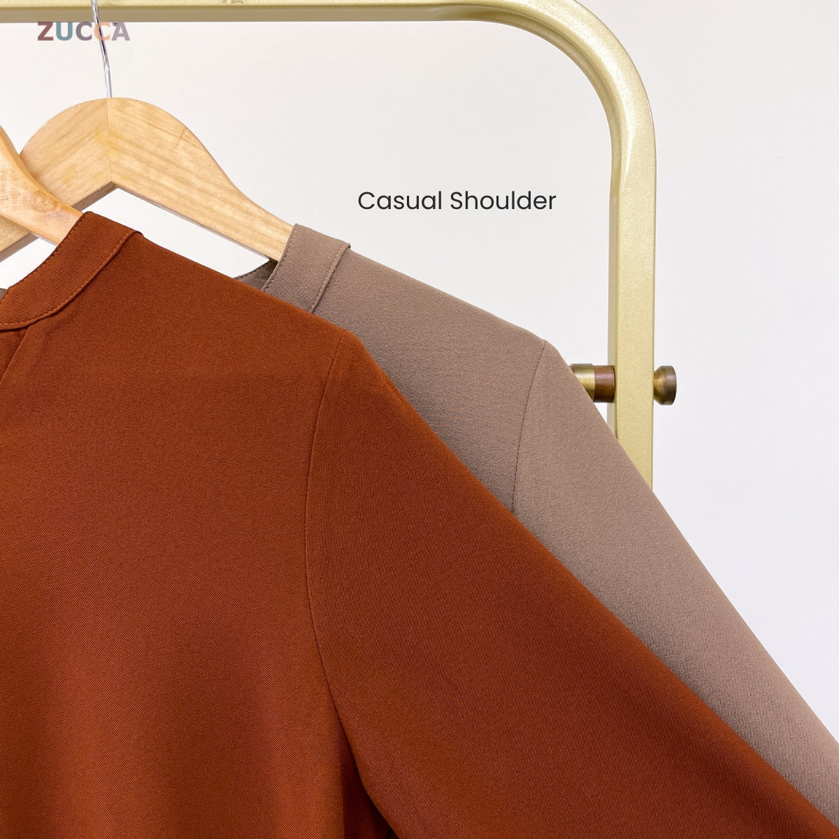 ZUCCA ANNA BLOUSE KASUAL PEREMPUAN PLAIN LONG SLEEVE - MA117