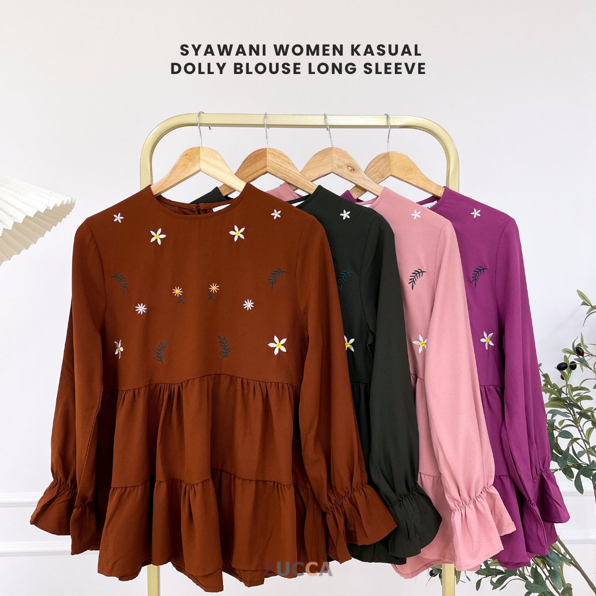ZUCCA SYAWANI WOMEN KASUAL DOLLY BLOUSE LONG SLEEVE - MA119