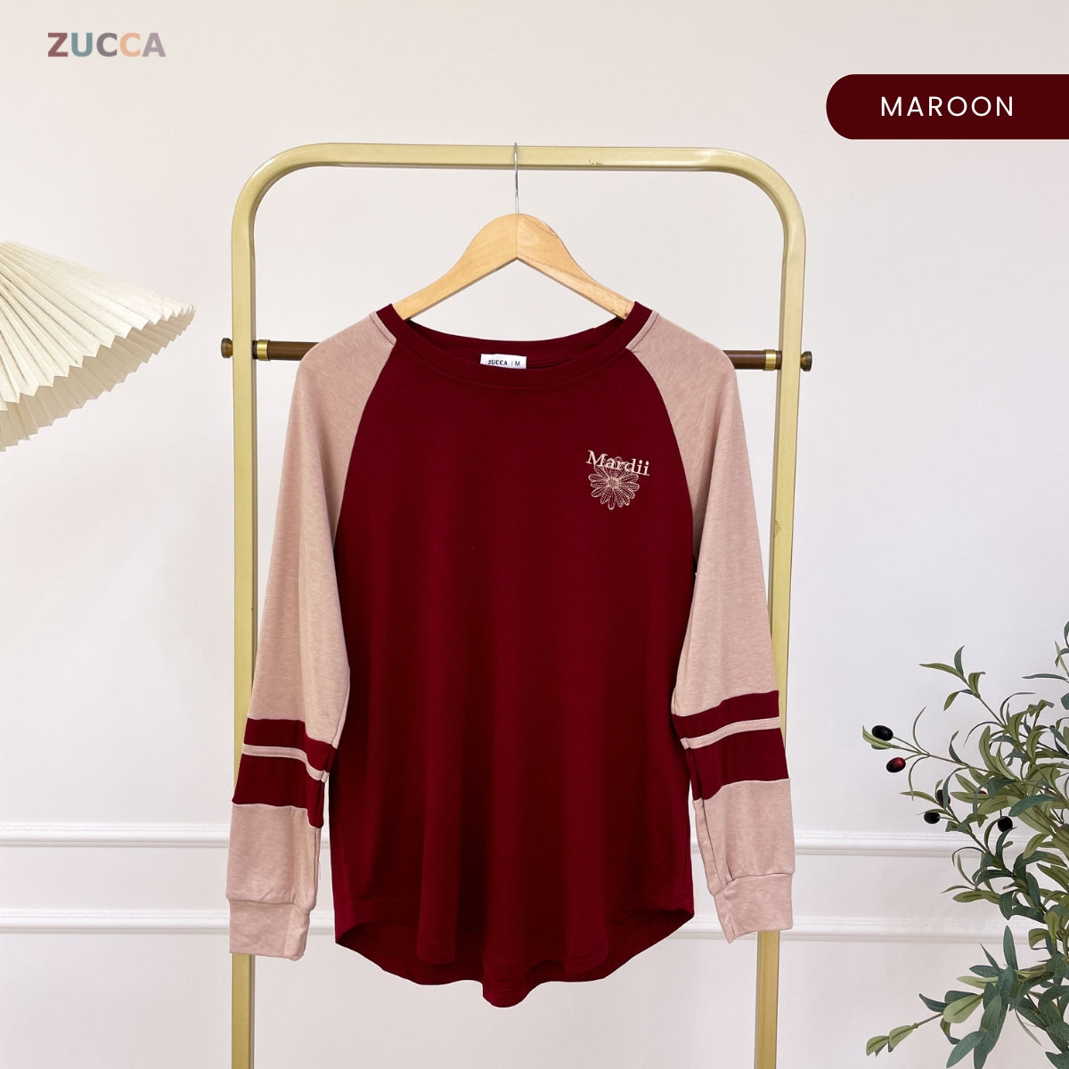 ZUCCA MARDIAH WOMEN KASUAL SHIRT DUA TONE COLOUR - MA123