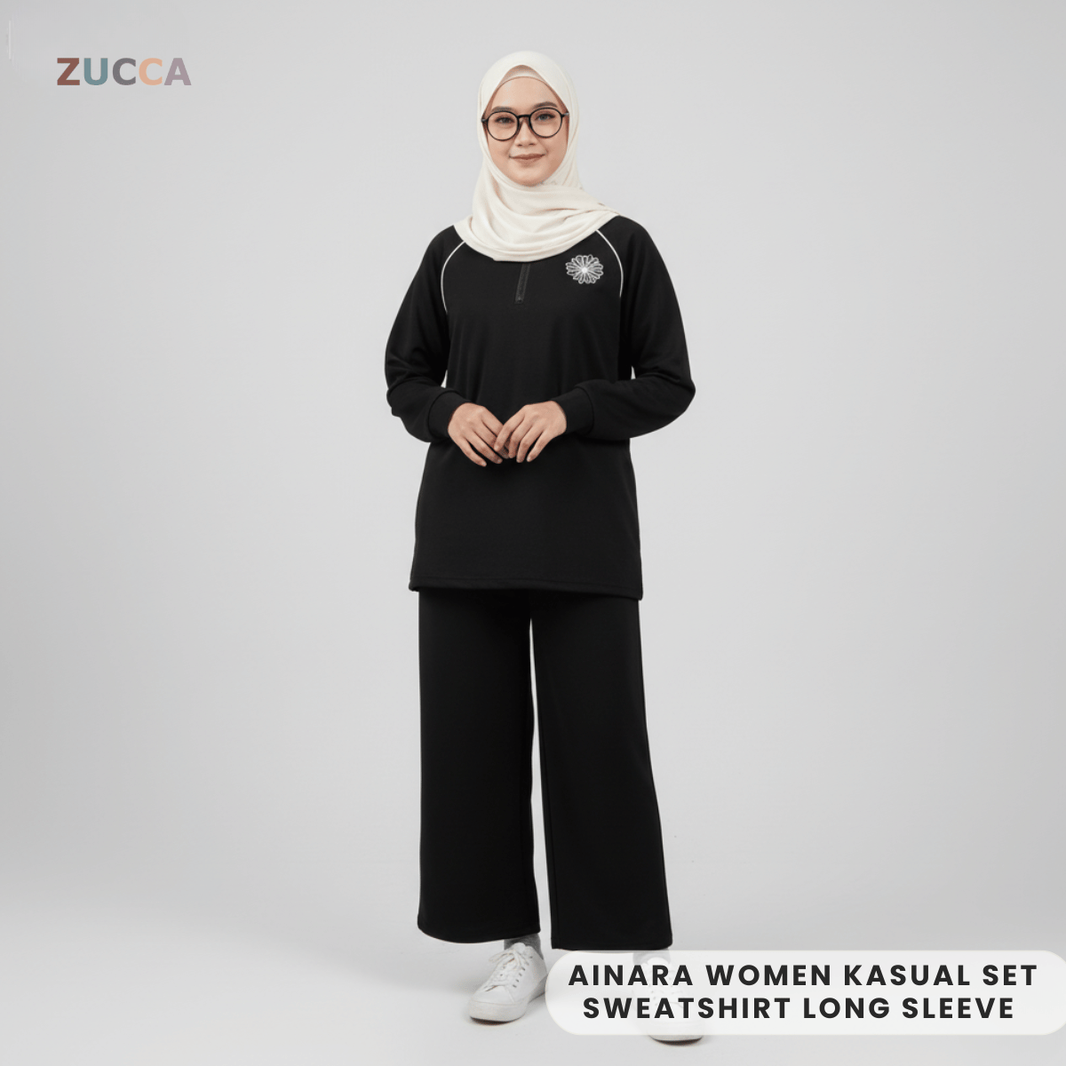 ZUCCA AINARA WOMEN KASUAL SET SWEATSHIRT LONG SLEEVE - MA126