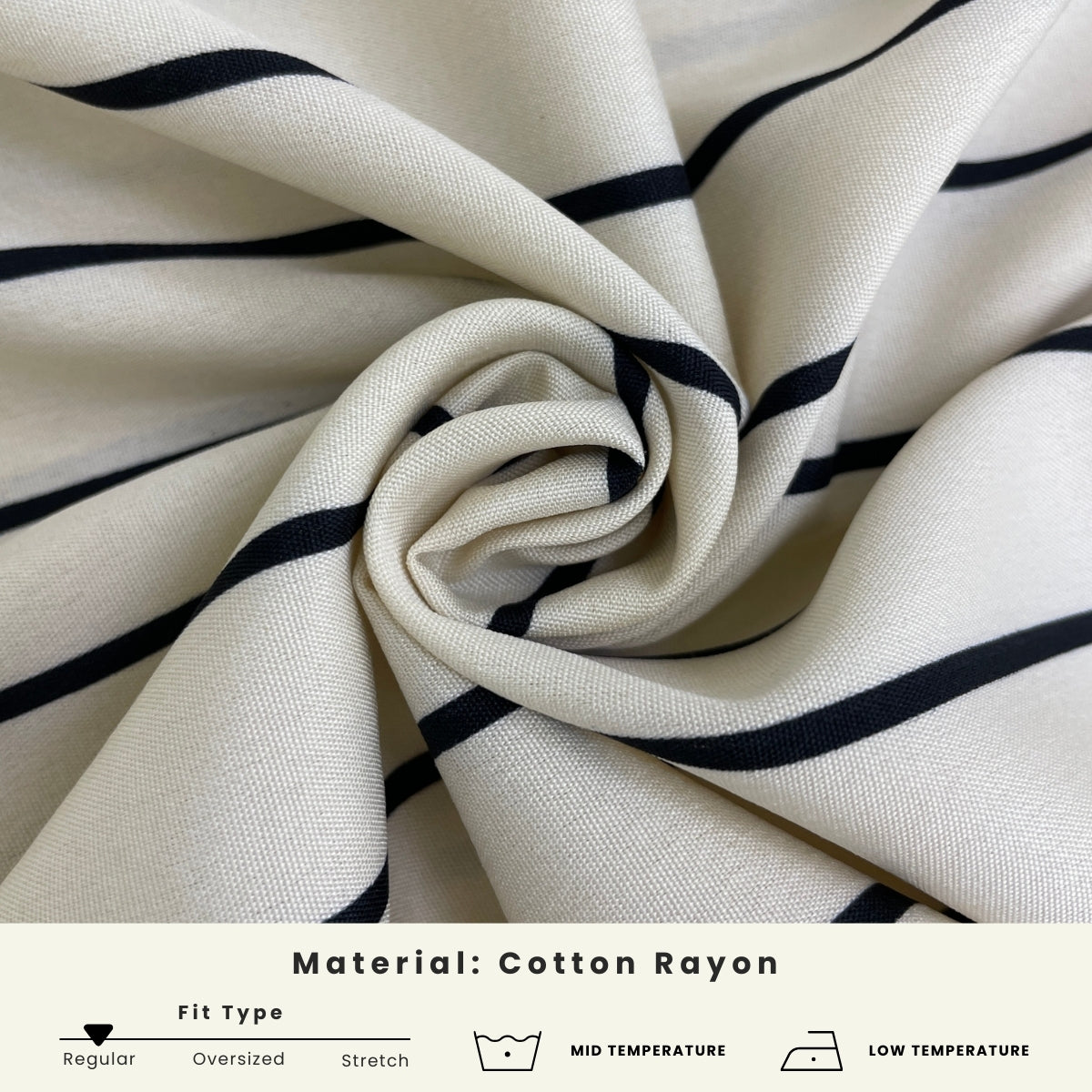 ZUCCA JULIA KASUAL STRIPE BLOUSE PEREMPUAN LENGAN PANJANG - MA127