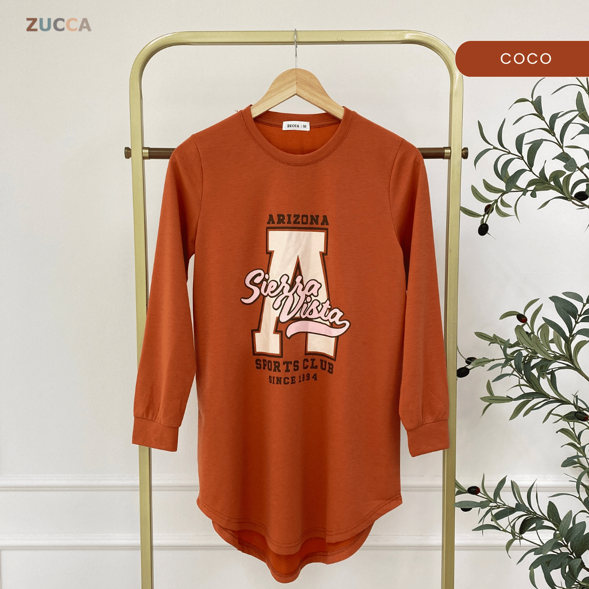 ZUCCA IZANI WOMEN LONG BLOUSE PRINTED LONG SLEEVE - MA129