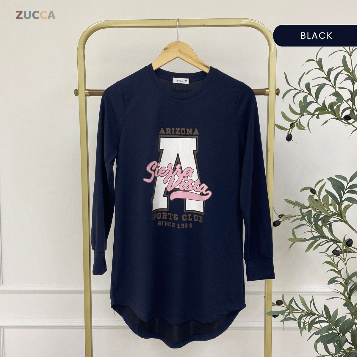 ZUCCA IZANI WOMEN LONG BLOUSE PRINTED LONG SLEEVE - MA129