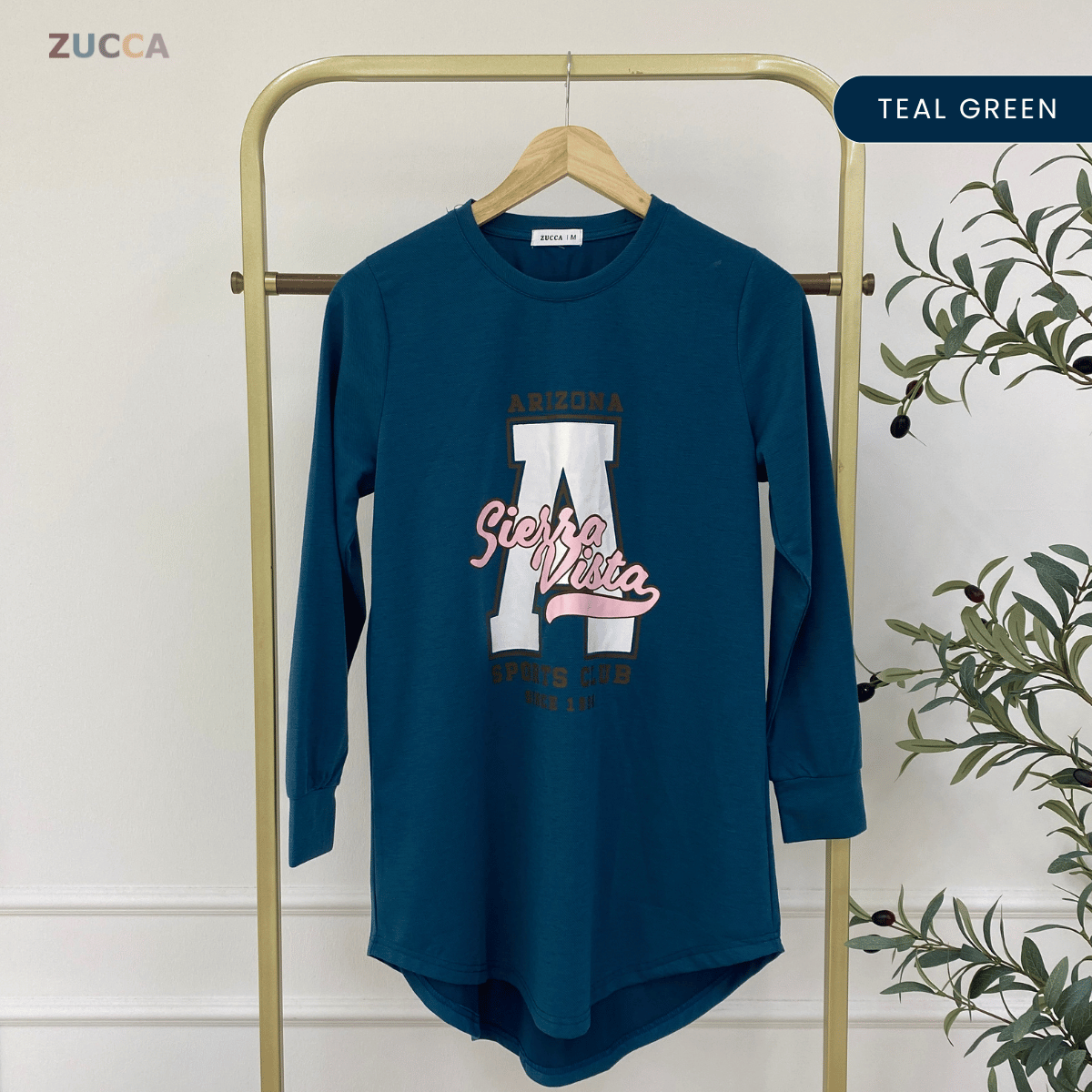 ZUCCA IZANI WOMEN LONG BLOUSE PRINTED LONG SLEEVE - MA129