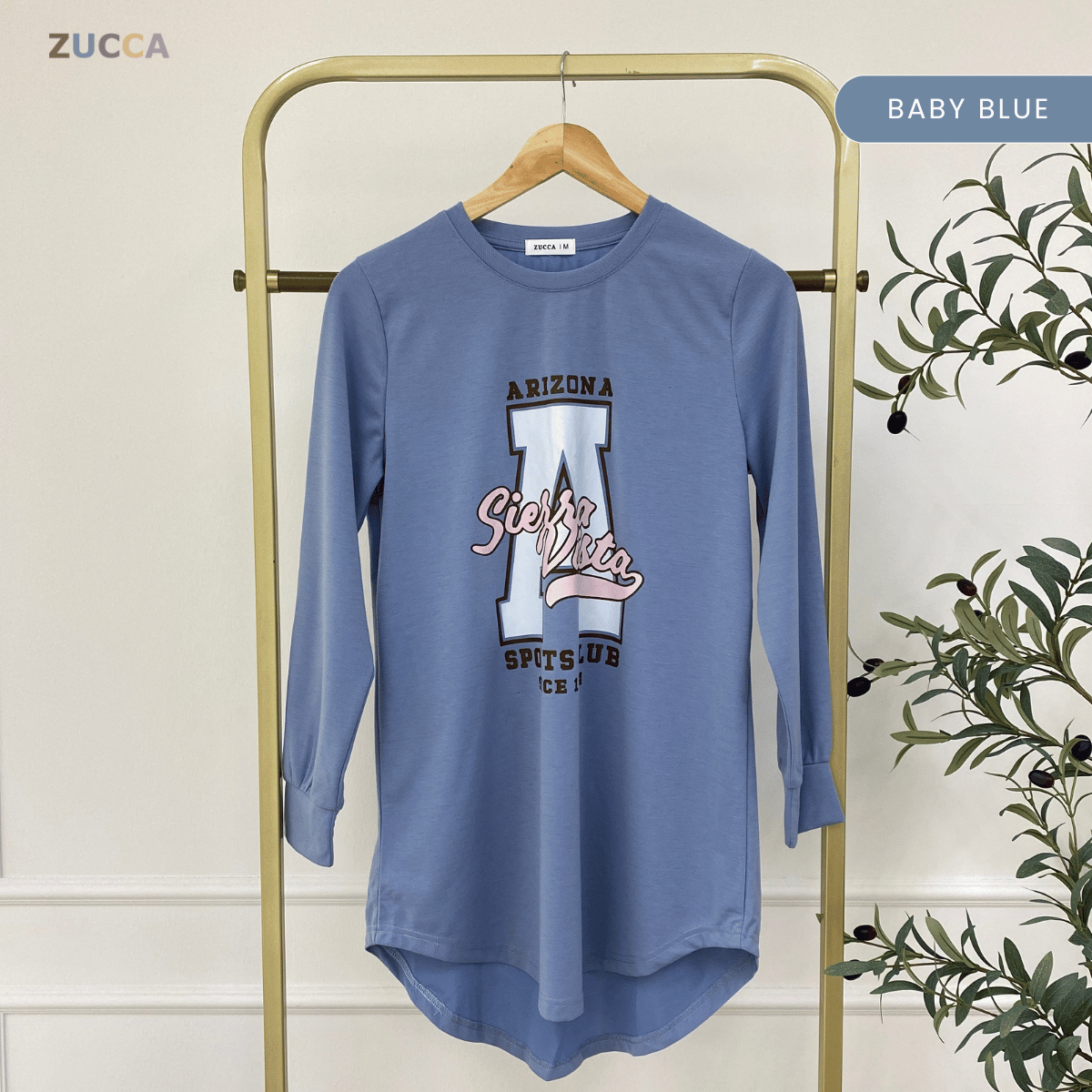 ZUCCA IZANI WOMEN LONG BLOUSE PRINTED LONG SLEEVE - MA129
