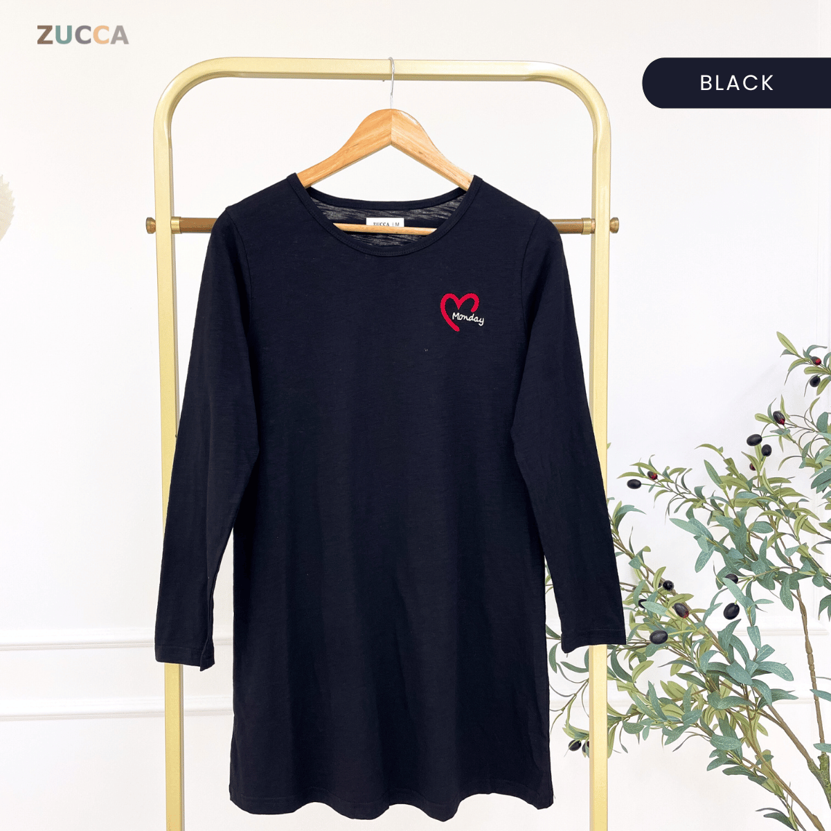 ZUCCA MAHANI COMFY HEARTWEAR LONG TEE-MA130