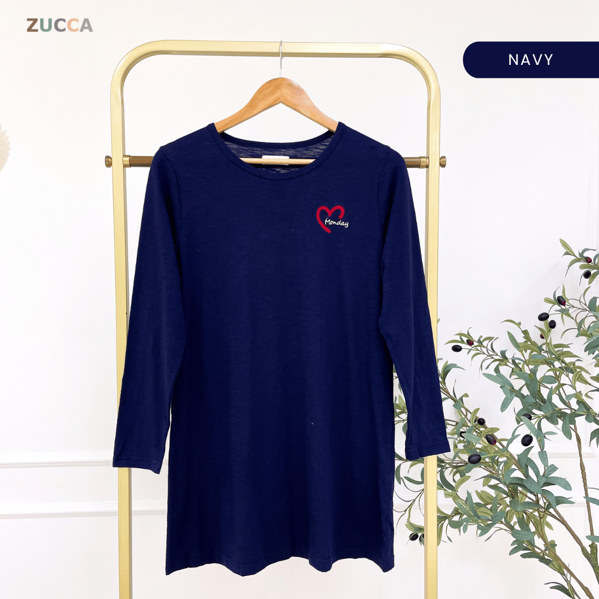 ZUCCA MAHANI COMFY HEARTWEAR LONG TEE-MA130