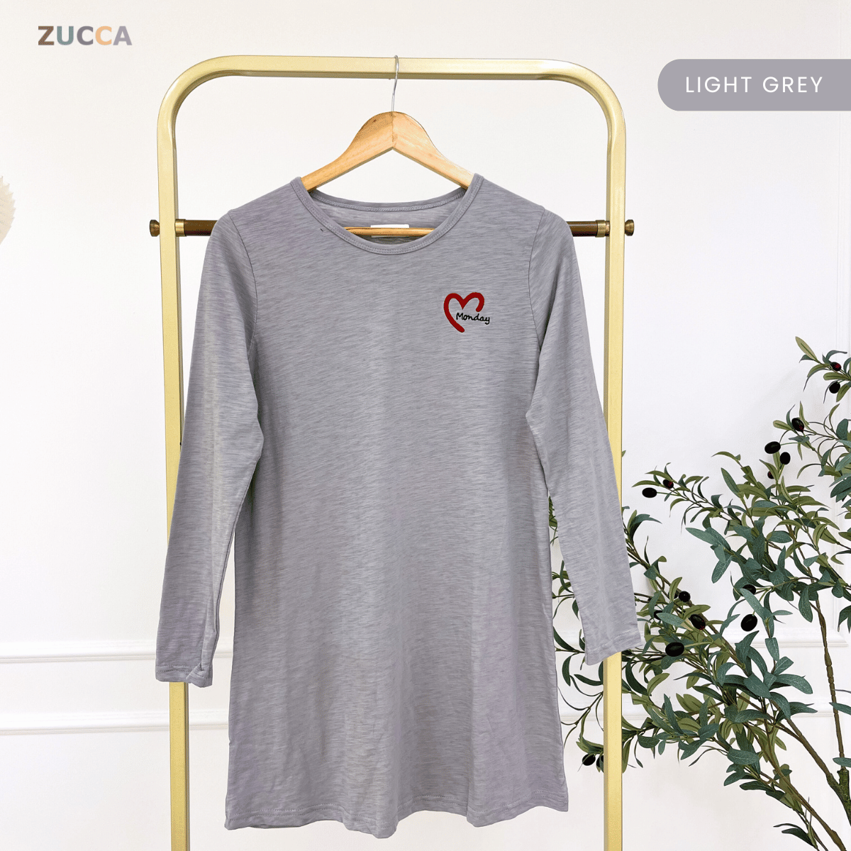 ZUCCA MAHANI COMFY HEARTWEAR LONG TEE-MA130