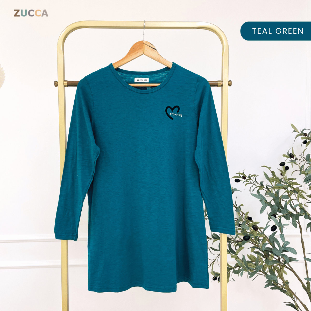 ZUCCA MAHANI COMFY HEARTWEAR LONG TEE-MA130