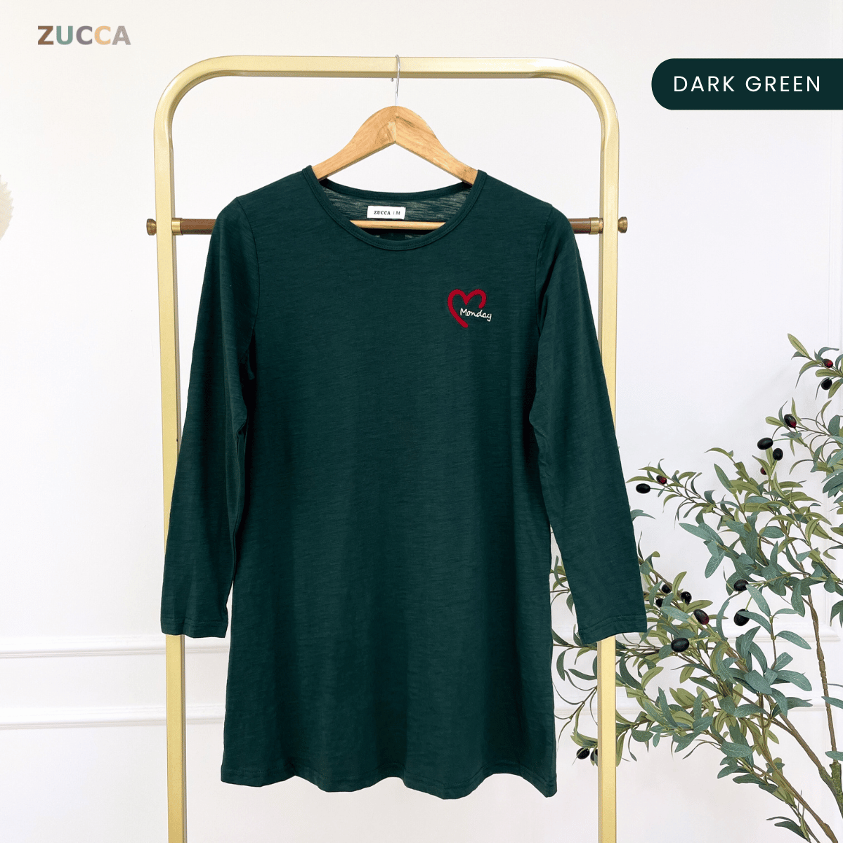 ZUCCA MAHANI COMFY HEARTWEAR LONG TEE-MA130