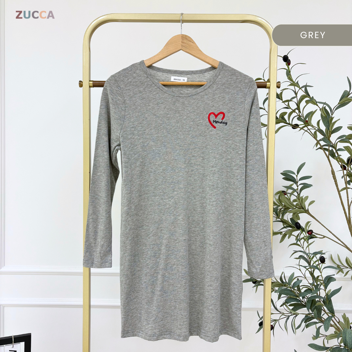 ZUCCA MAHANI COMFY HEARTWEAR LONG TEE-MA130