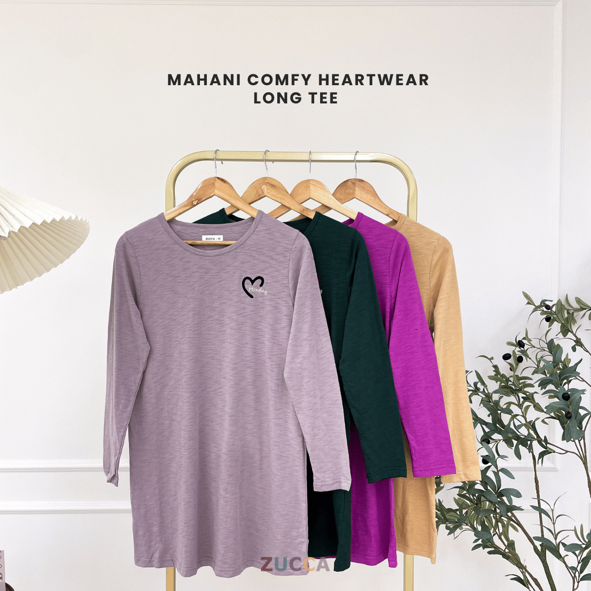 ZUCCA MAHANI COMFY HEARTWEAR LONG TEE-MA130