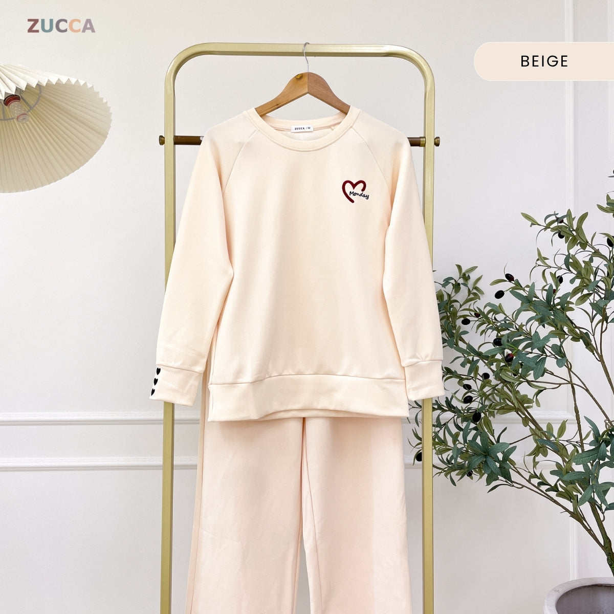 ZUCCA AILANI WOMEN KASUAL SET SWEATSHIRT LONG SLEEVE - MA132
