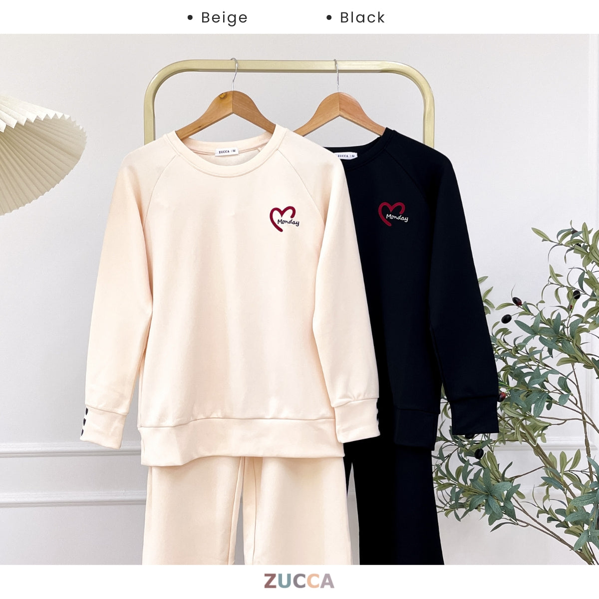 ZUCCA AILANI WOMEN KASUAL SET SWEATSHIRT LONG SLEEVE - MA132