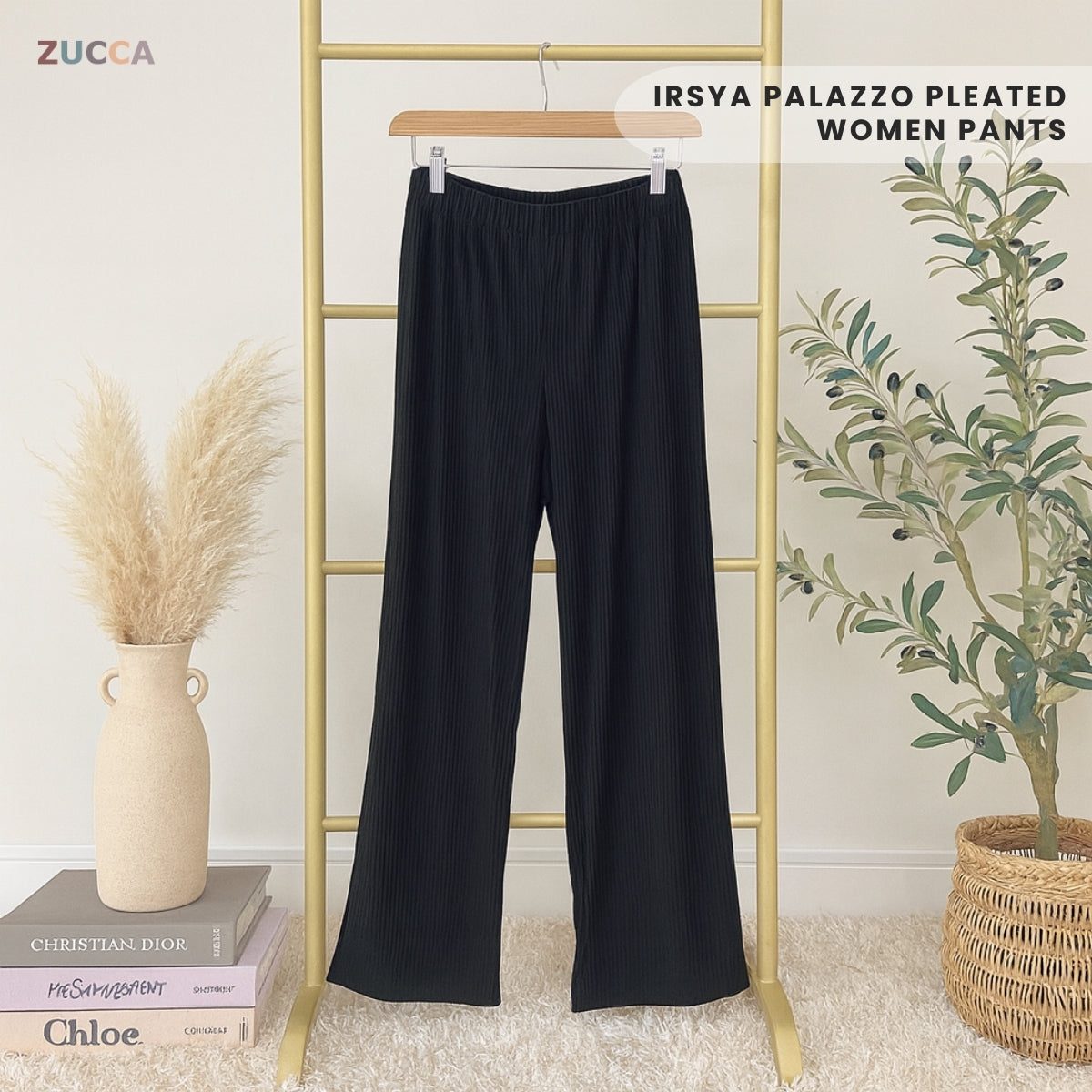 ZUCCA IRSYA PALAZZO PLEATED WOMEN S - 3XL - MA135 SELUAR PEREMPUAN
