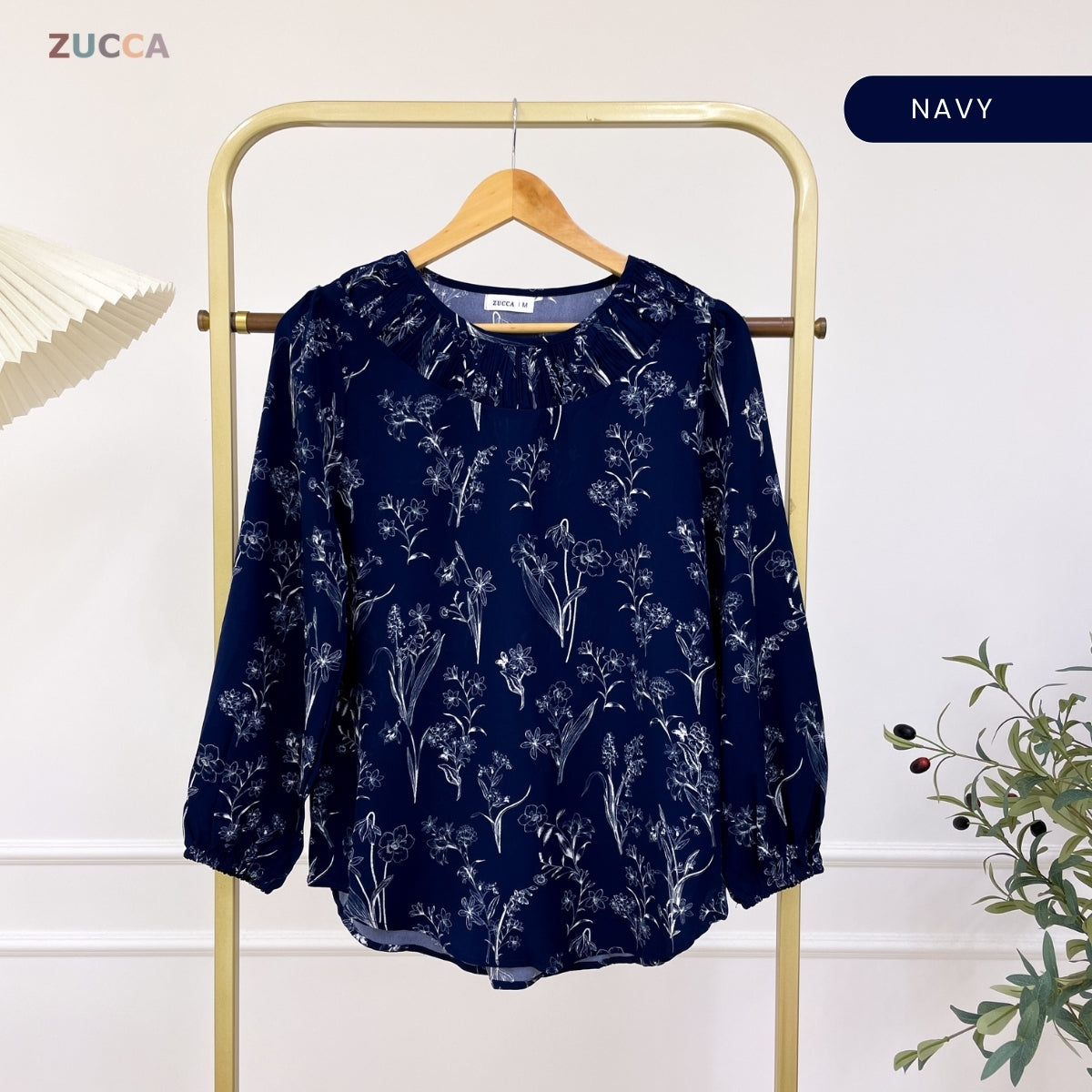 ZUCCA ASYIQIN BLOUSE PEREMPUAN KASUAL FLORAL DESIGN - MA136