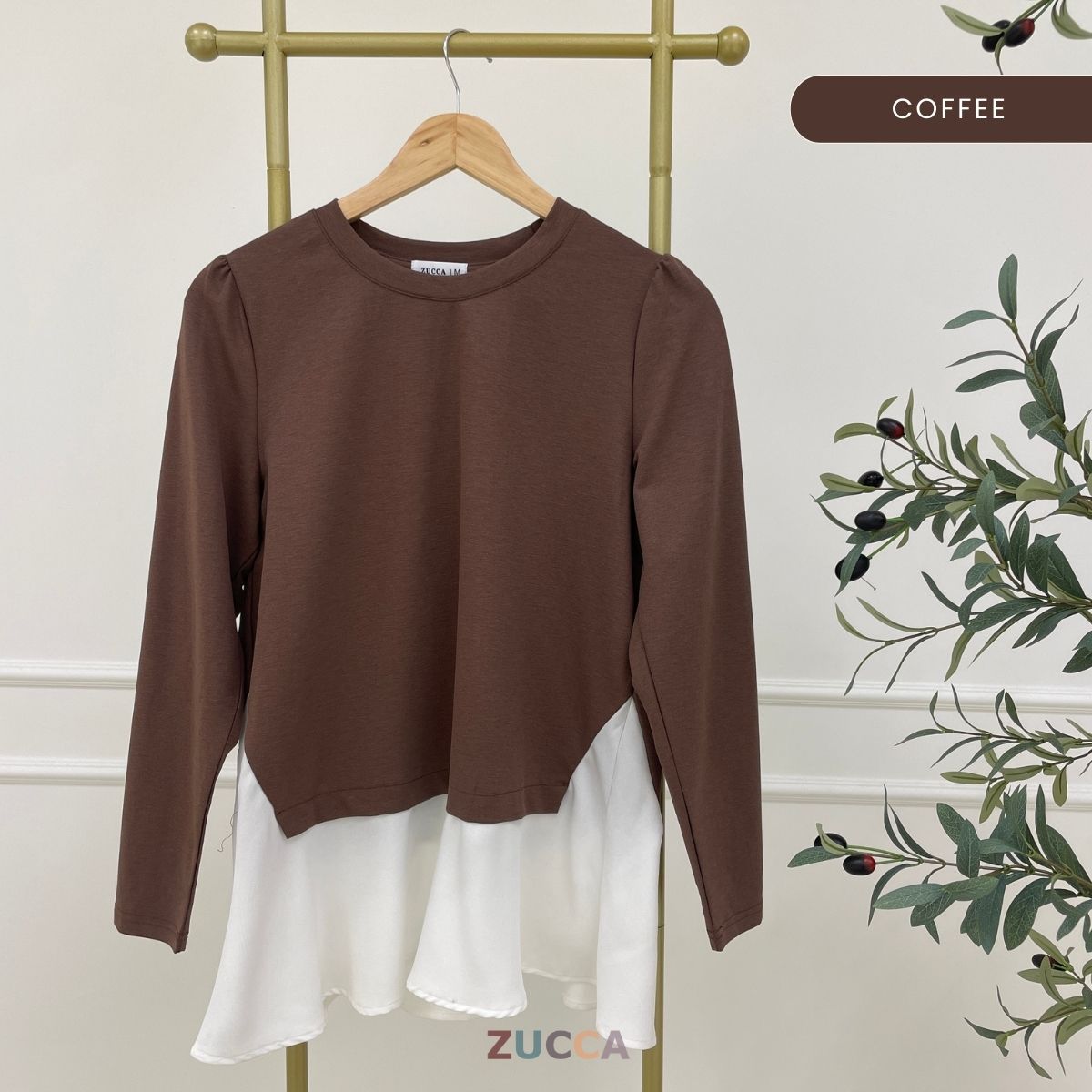 ZUCCA SUZY WOMEN KASUAL BLOUSE LONG SLEEVE - MA137