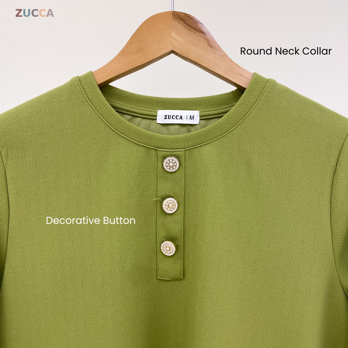 ZUCCA RIZQIN KASUAL MUSLIMAH PLAIN LONG BLOUSE - MA139