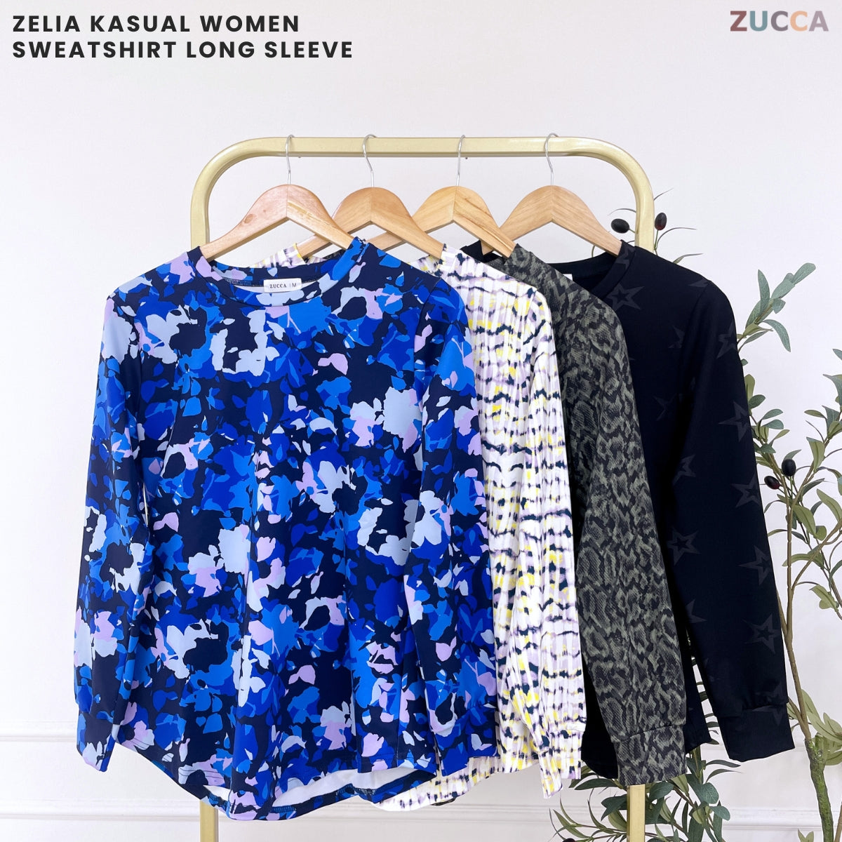 ZUCCA ZELIA KASUAL WOMEN SWEATSHIRT LONG SLEEVE - MA156