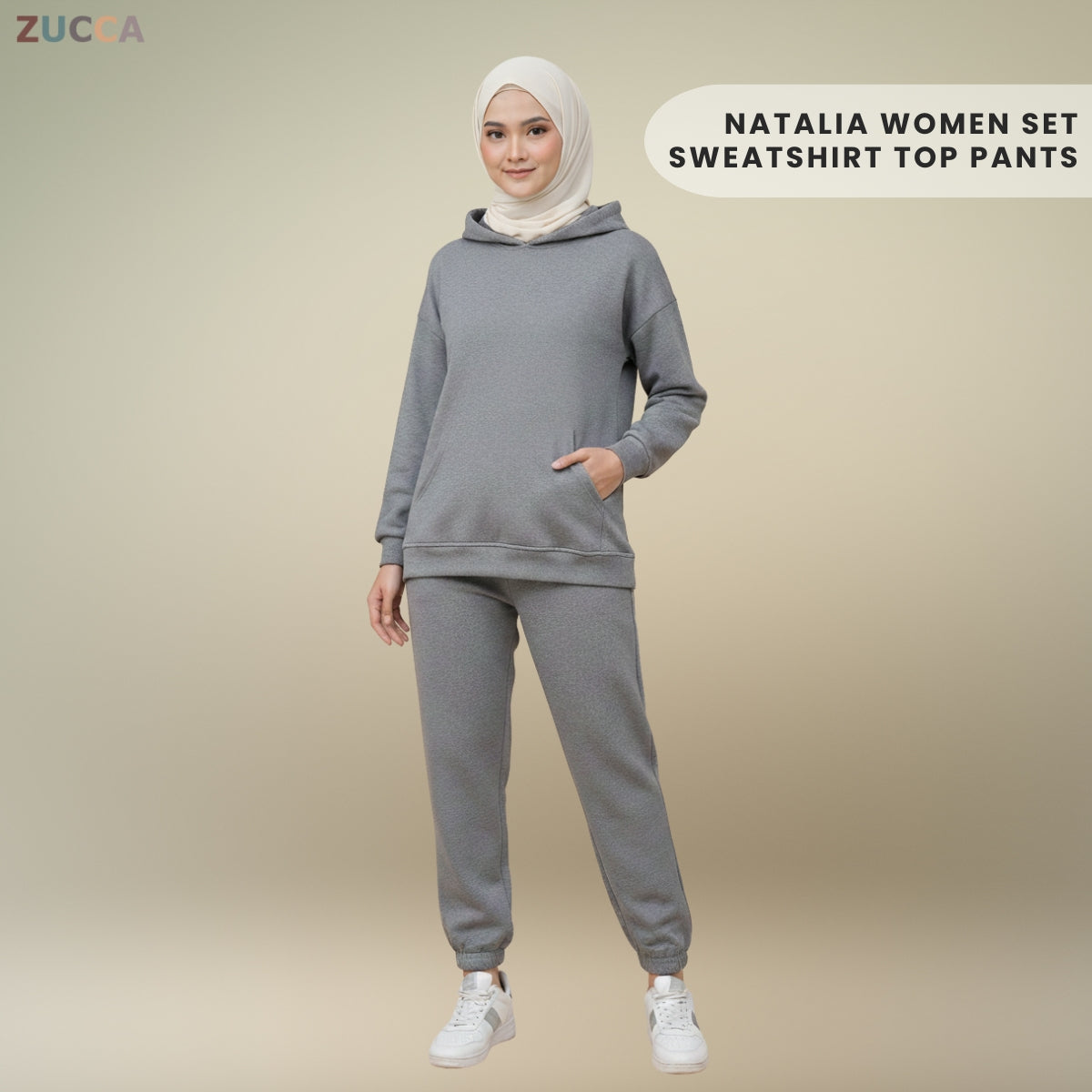 ZUCCA NATALIA WOMEN SWEATSHIRT SET TOP PANTS - MAC1001