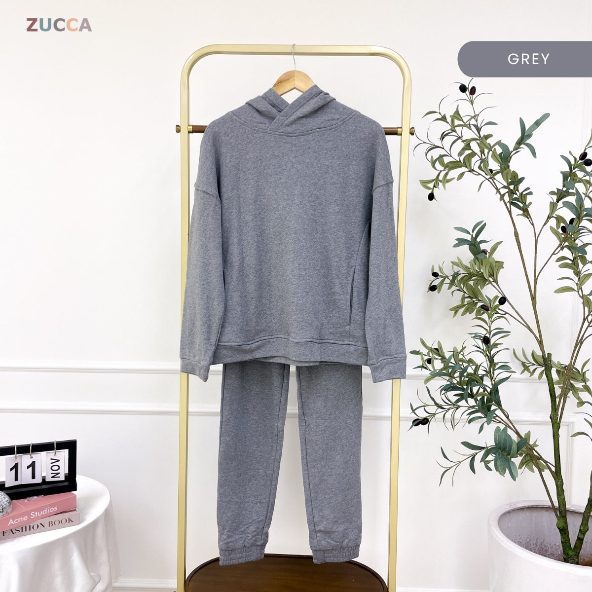 ZUCCA NATALIA WOMEN SWEATSHIRT SET TOP PANTS - MAC1001