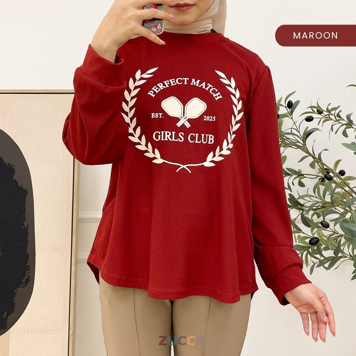 ZUCCA MARCIE KEMEJA KASUAL WANITA WAFFLE COTTON - DM007 BAJU WANITA KOREAN STYLE