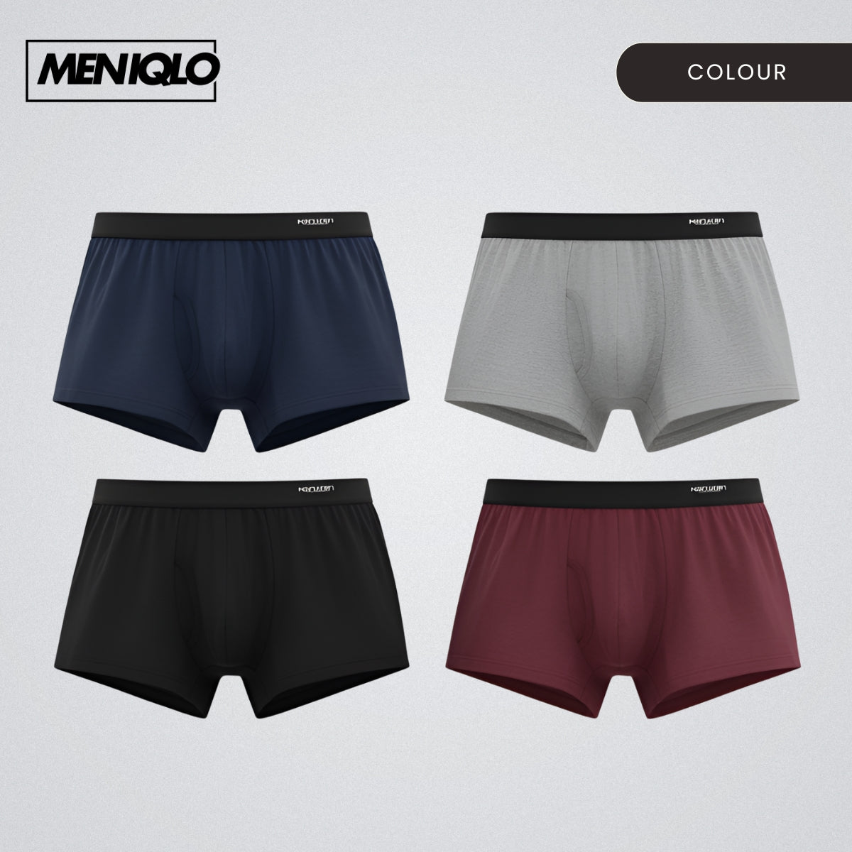 MENIQLO BOXER MEN BREATHABLE SOFT COTTON SAIZ M-5XL- MAU001 MAU002