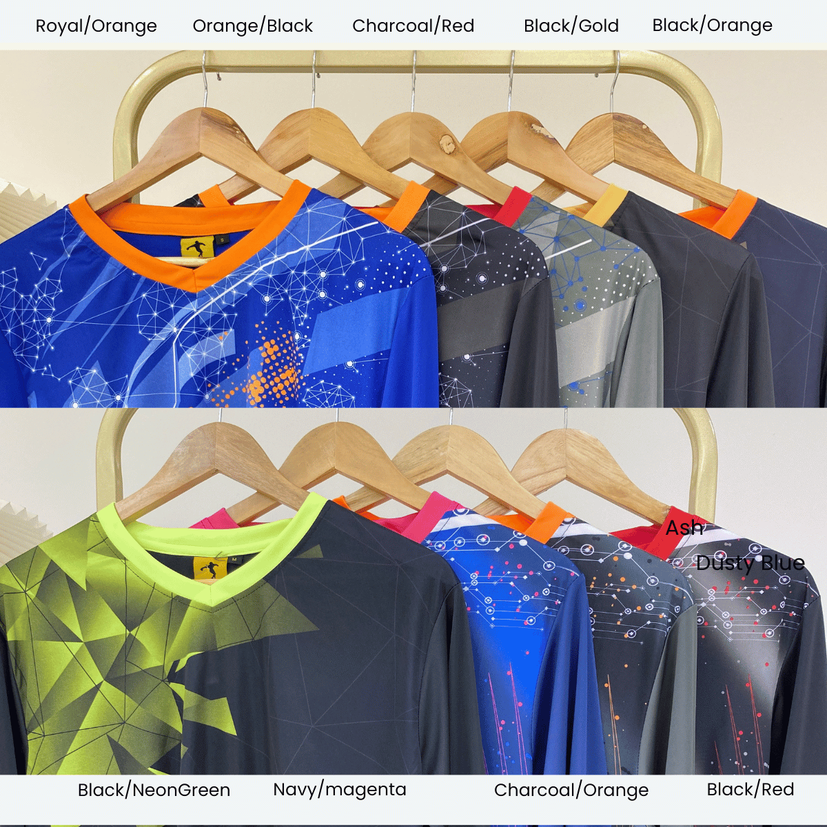 ZUCCA ASTRA UNISEX V-NECK SPORTWEAR JERSEY-MC1021