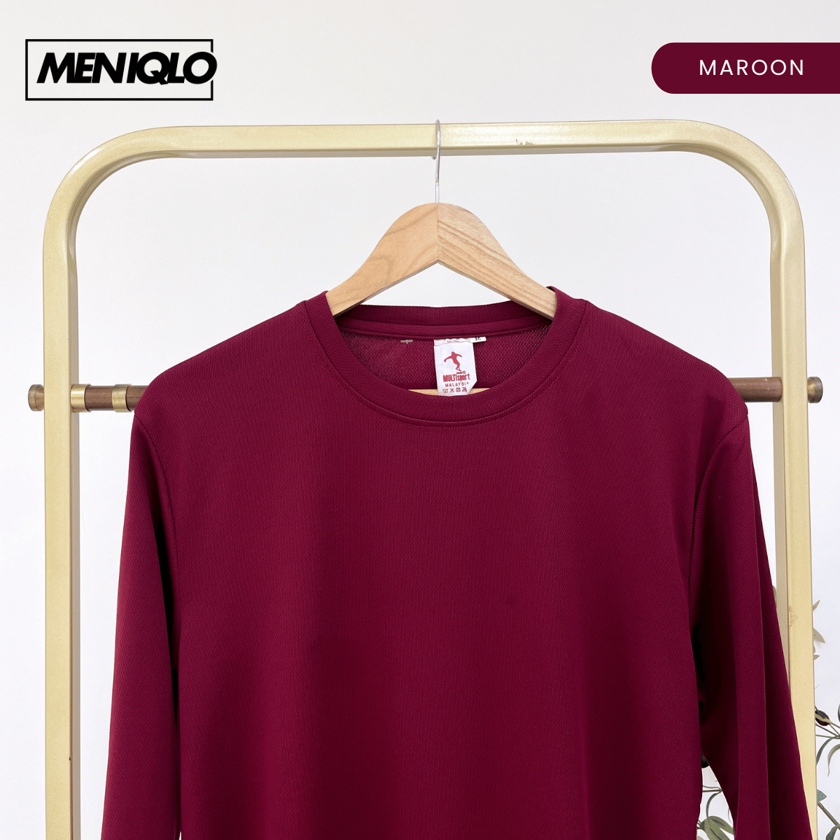 MENIQLO FELIX PLAIN UNISEX SHIRT LENGAN PANJANG XS-6XL- MC1022