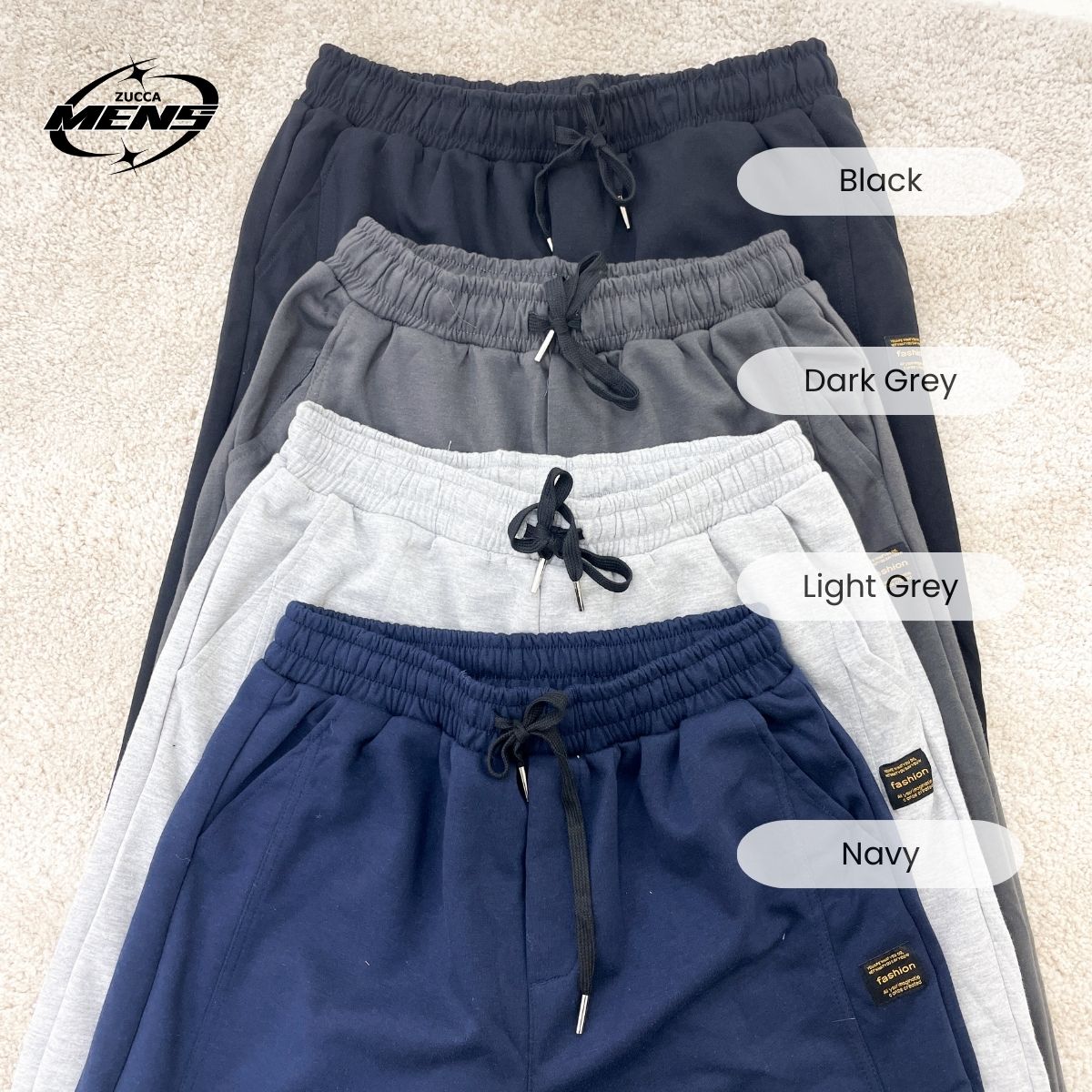 ZUCCA SELUAR TREK SUKAN LATIHAN M-4XL STRAIGHT CUT TRAINING PANTS TRACKSUIT - MCP2002