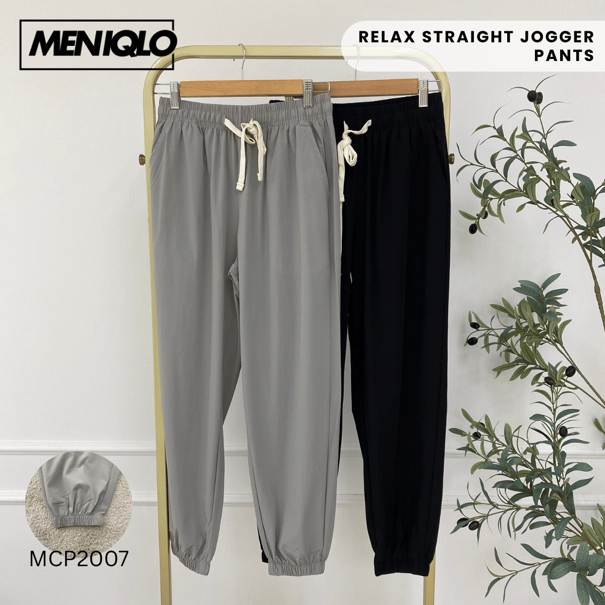 MENIQLO EMIR RELAX STRAIGHT JOGGER PANTS MCP2007
