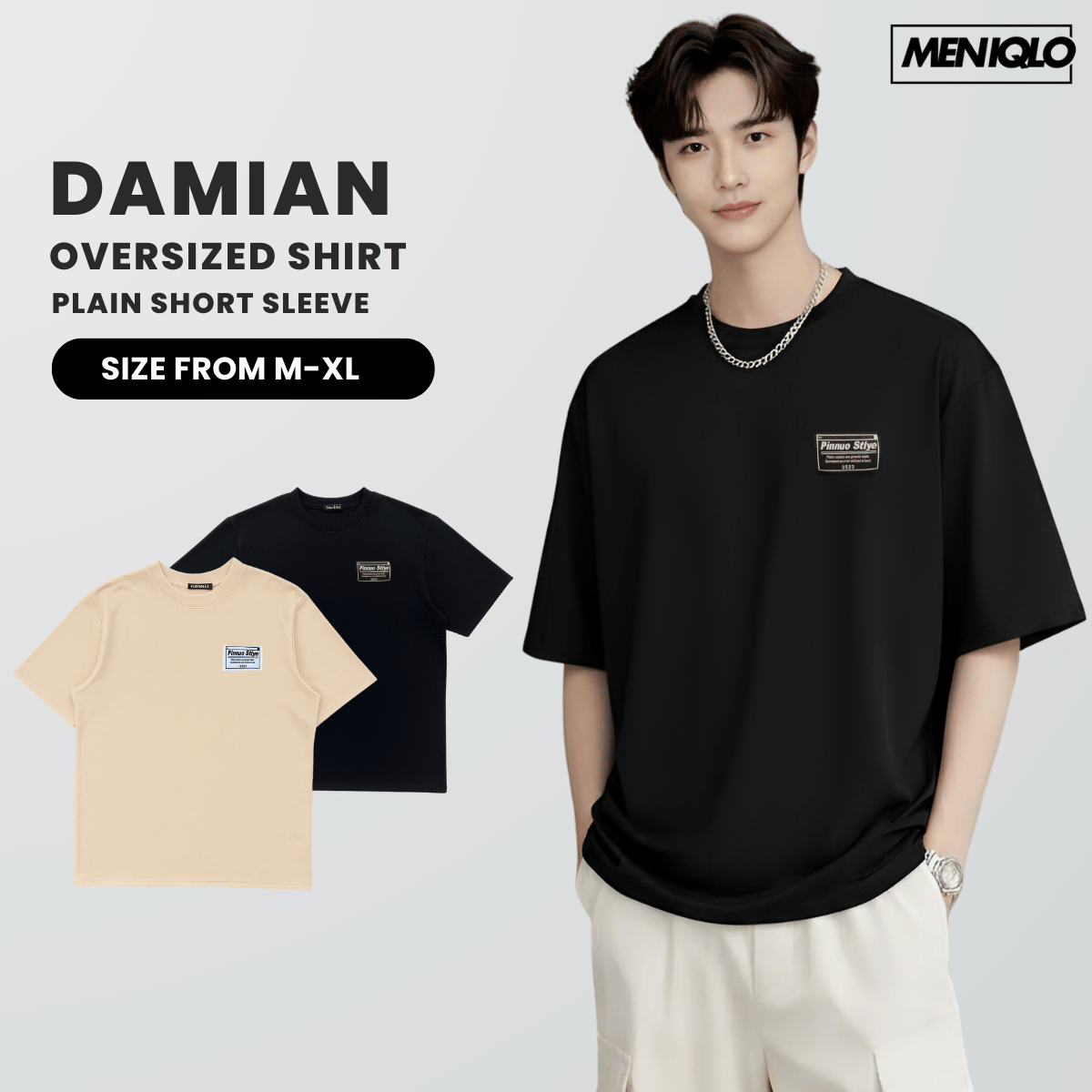 MENIQLO DAMIAN OVERSIZED T-SHIRT SHORT SLEEVE - MQ1001