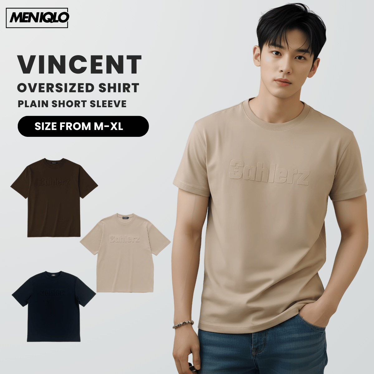 MENIQLO VINCENT OVERSIZED T-SHIRT SHORT SLEEVE - MQ1003